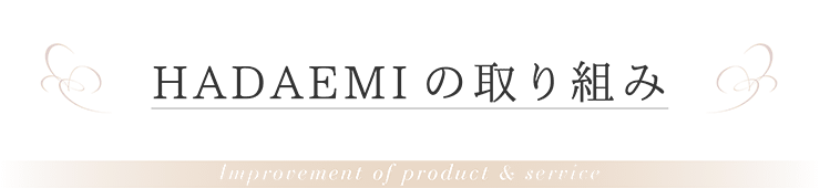 HADAEMIの取り組み